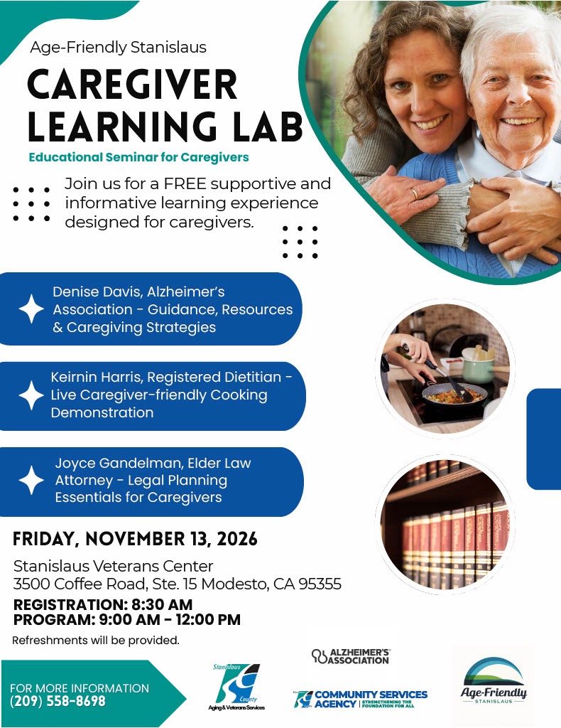 2026 Caregiver Learning Lab Flyer